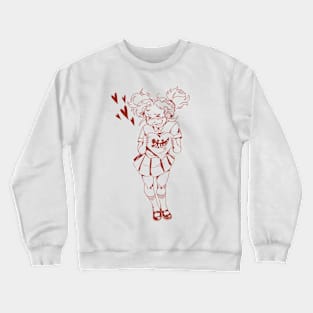 Marbled Salamander Loving Girl Crewneck Sweatshirt